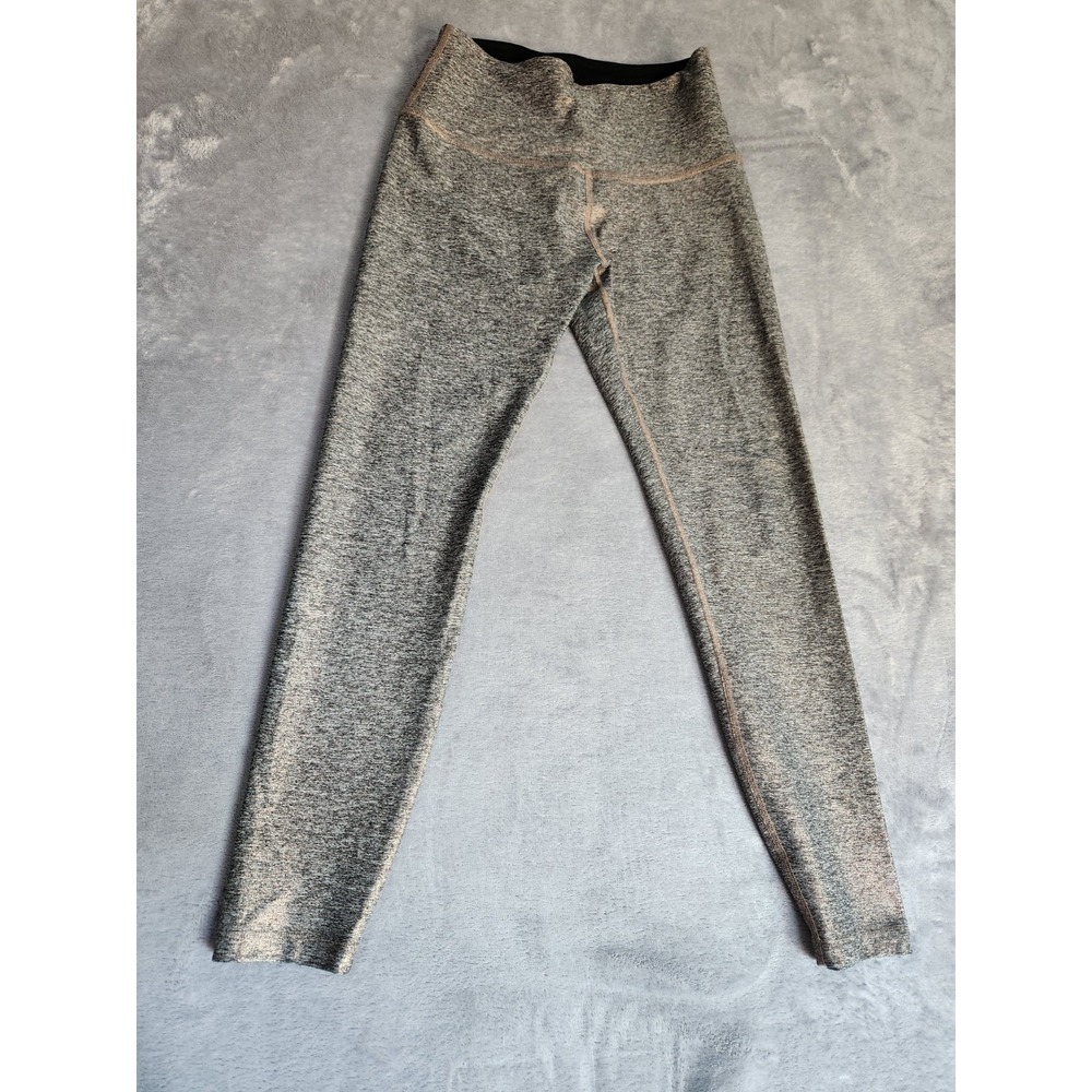 Beyond Yoga Dusted Rose Gold Womens M High Waist Leggings Stretch Metallic Gray